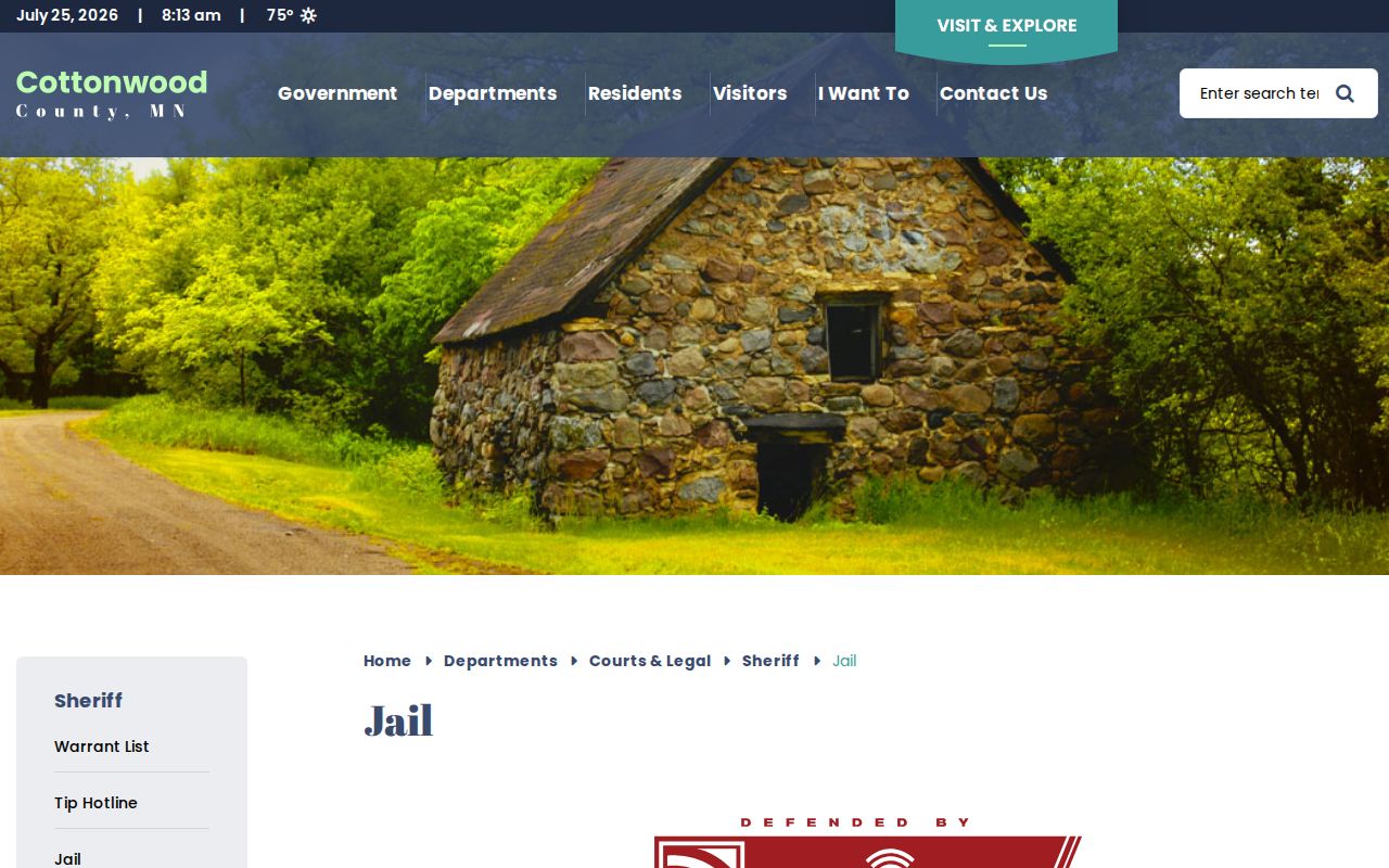 Cottonwood County Jail release contacts and Minnesota VINE information